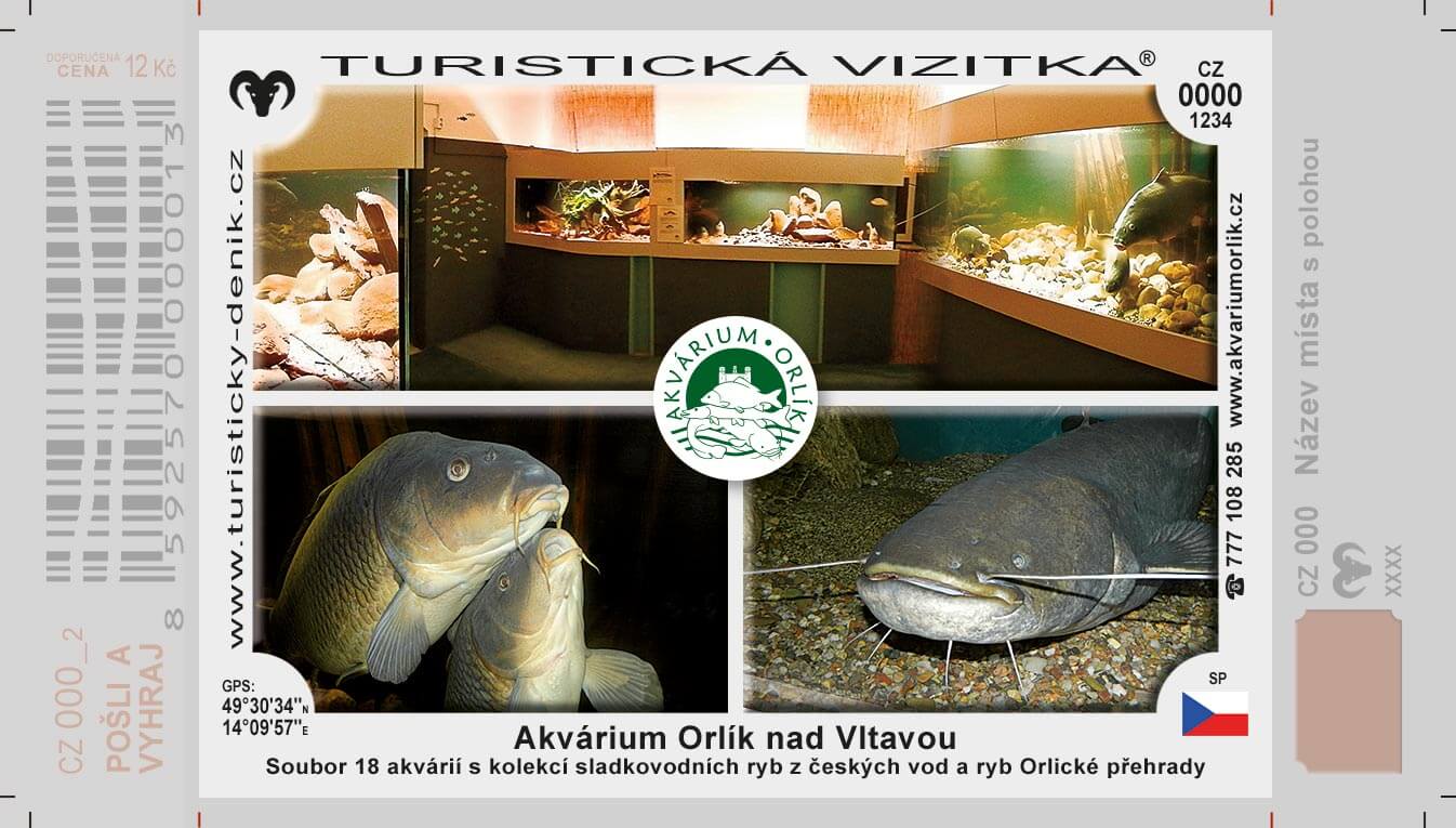 Turistická vizitka akvárium orlík